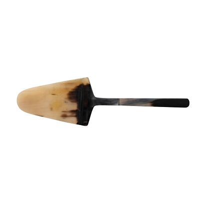 Creative Co-Op 10 Inches Horn Mango Wood Handle, Stained Finish Cake Server, ...-image