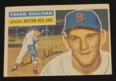 1956 Topps - White Back - #71 Frank Sullivan- EX- Set Break-image