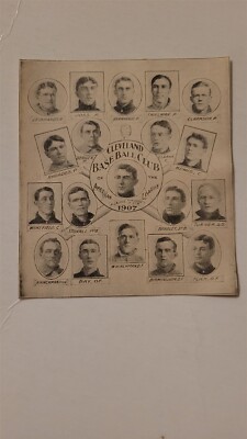 Indians 1907 Team Collage Addie Joss Nap Lajoie George Stovall Terry Turner-image