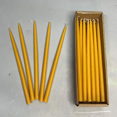 CREATIVE CO-OP (24 PACK) Thin Taper Candles Unscented 1/2