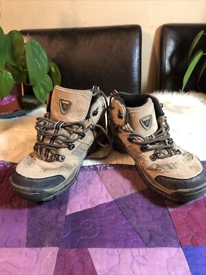 Youth Nevados Cire Mid Hiking BOOTS Brown Black Orange V1024YEXO Size 4-image