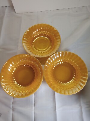 Vintage Fire King Peach Luster Bowls 3-image