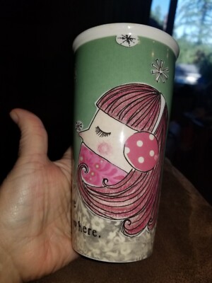  CREATIVE CO-OP CERAMIC COFFEE TUMBLER with Lid (1-18)-image