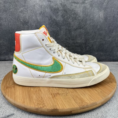 Nike Boys Blazer Mid Shoes Boys Size 7Y White Skateboard Sneakers DD9528-100-image