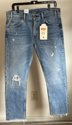 Levi's 505C Orange Tab Cropped Jeans Denim 31 NWT Straight Leg-image
