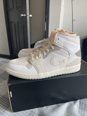 Size 11 -  Jordan 1 Mid SE Craft White 2022-image