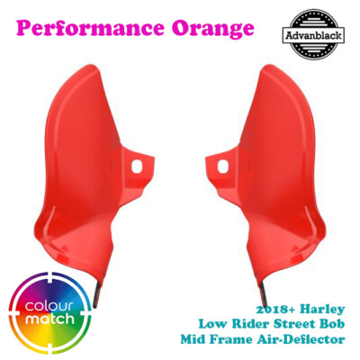 Performance Orange Mid Frame Air-Deflector for 18+ Harley Sport Glide-image