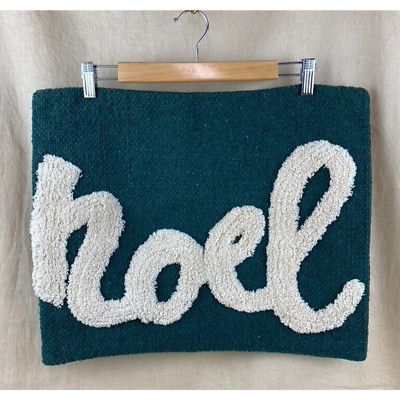 Creative Co-Op Noel Chenille Cotton Blend Pillow Cover 20 x 16 in-image