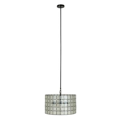 Creative Co-Op Capiz Shell Pendant Lamp Black-image