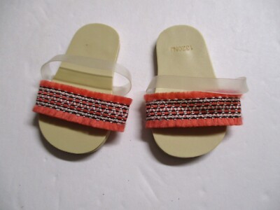 American Girl GOTY 2020 JOSS Beach Vibes Orange Print SANDALS to Outfit-image