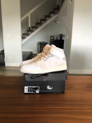 Size 11 -  Jordan 1 Mid SE Inside Out Craft White 2022-image