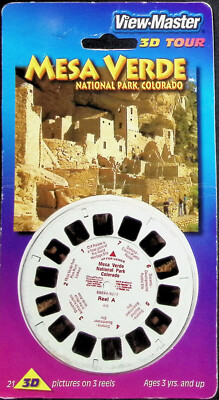 Mesa Verde National Park Colorado 3d View-Master 3 Reel Packet SEALED-image
