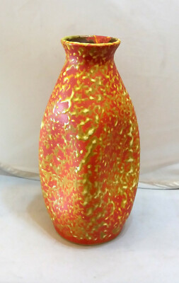 Orange Mid-Century, Modern Hungarian Vase, Retro/Vintage Hungary-image