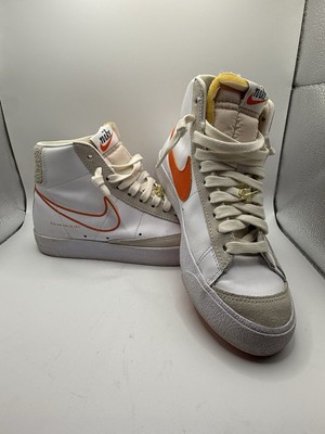 Nike Women’s Size 8.5 Orange/white Blazer Mid ‘77 SE First Use DH6757-100-image