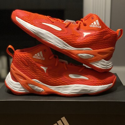 Adidas “Exhibit A Mid” - Men’s Size 12.5 - Orange - GW2919-image