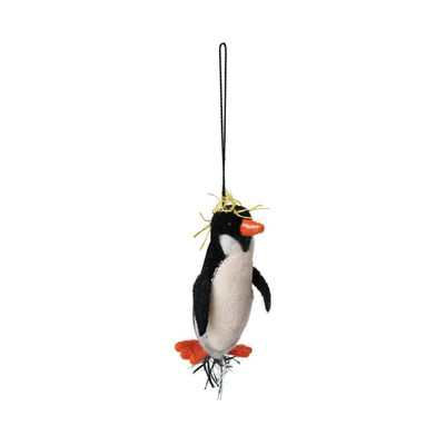 Creative Co-op Penguin Felt Ornament Bauble-image