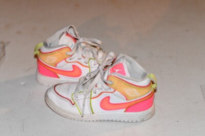 NIKE AIR JORDAN 1 MID SE EDGE WHITE/PINK/ORANGE 12c CV4612-100 ‘Edge Glow’-image