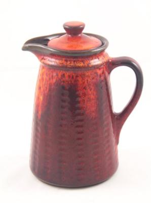 MCM Jacques Garnier Estriceram Canada Orange Drip Glaze Coffee Pot Genin Trudeau-image