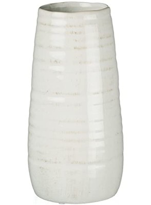 Sullivans Tall Decorative Farmhouse Off-White Single Ceramic Vase, Home Décor-image