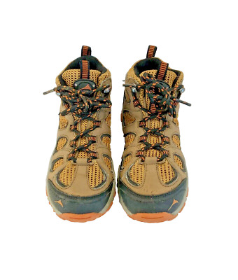 Boy's Pacific Mountain Hiking Shoes Kid's Cedar Mid Brown/Orange Size 13-image