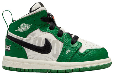 Nike Air Jordan 1 Mid SE Toddler Overbranded HF3201-300 In Stock-image