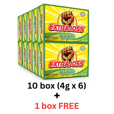 10 Box Extra Joss Energy Boost Stamina Drink Powder (60 Sachets) Mango Flavour-image