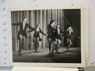 CBS TV show photo 1950s TOAST OF TOWN Ed Sullivan female dancers Jerry Saltberg-image
