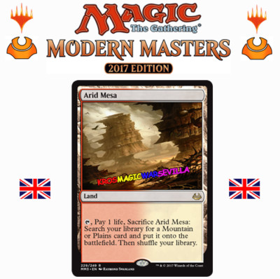 2017 MTG ARID TABLE - MODERN MASTER ENGLISH NM/M ARID PLATEAU-image