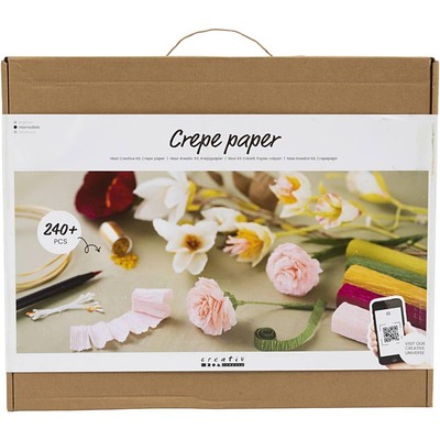 Creativ Company Maxi Creative Set Crepe Paper - for Making Beautiful Crepe Flowe-image