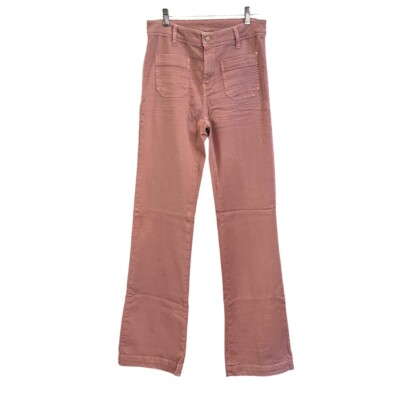 NEW Acquaverde Women’s Charlotte lightweight Jeans size 31 Coral-image