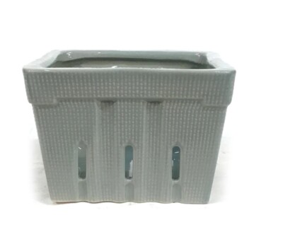 Ceramic Creative Co-op Berry Basket Grey 4