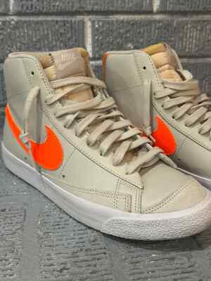 Size 9.5 - Nike Blazer '77 Mid Light Bone Orange W-image