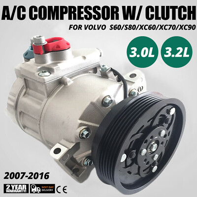 A/C Compressor Fits Land Rover LR2 Volvo S60 S80 V60 V70 XC60 XC70 XC90 67675-image