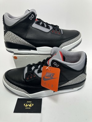 Nike Air Jordan 3 Retro 'Black Cement' (2024) DN3707-010 Men's Size 8.5 No Lid-image