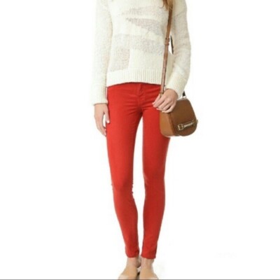 J Brand Blood Orange Skinny Leg Jeans size 24-image