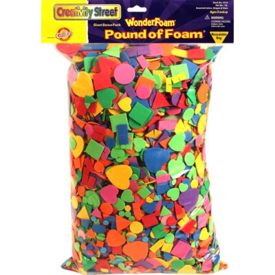 Creativity Street WonderFoam Shape Assortment 1 lb. Package-image