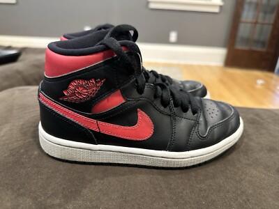 Nike Air Jordan 1 Mid 'Hot Punch' 2020  BQ6472-600  Women Size 5 OR Kids 3-image