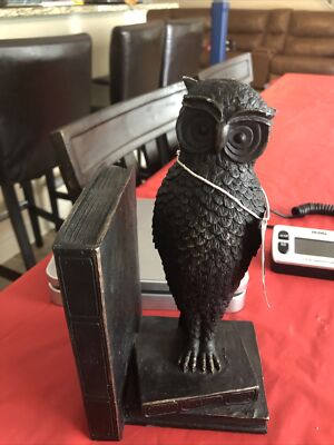 Creative Co Op Owl Bronze Finish Owl Book End-image