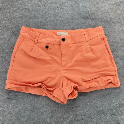 Banana Republic Shorts Womens 12 Martin Fit Orange Mid Rise 33
