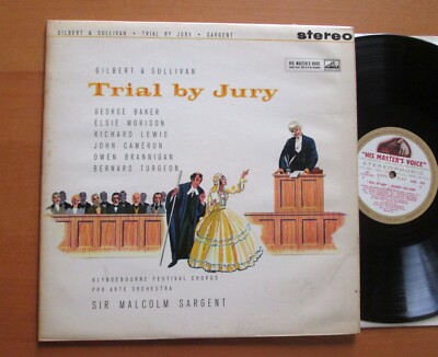 ASD 419 ED1 Gilbert & Sullivan Trial By Jury Malcolm Sargent HMV 1st W/G Stereo -image
