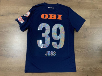 FC THUN SWITZERLAND MATCH WORN AWAY FOOTBALL SHIRT JERSEY SVEN JOSS #39-image