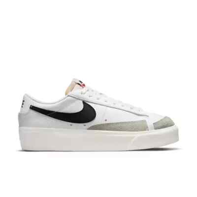 Nike Blazer Low Platform Black White Orange sz. 8.5-image