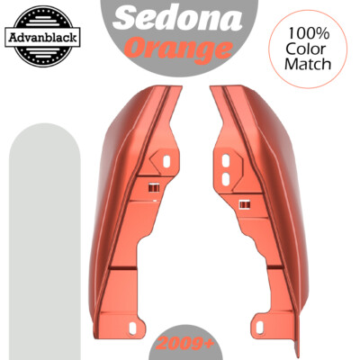 Sedona Orange Mid Frame Air Deflectors Heat Shield Trim Covers Fits Harley 2009+-image