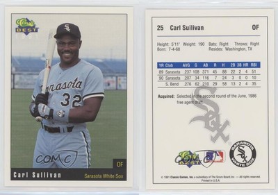 1991 Classic Best Sarasota White Sox Carl Sullivan #25-image