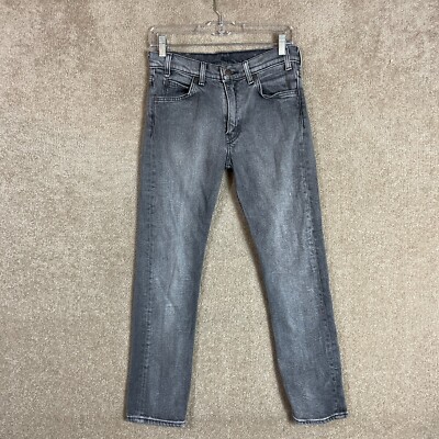 Levi Strauss 505 Straight Jeans Womens Size 27 Gray Denim Mid Rise Orange Tab-image