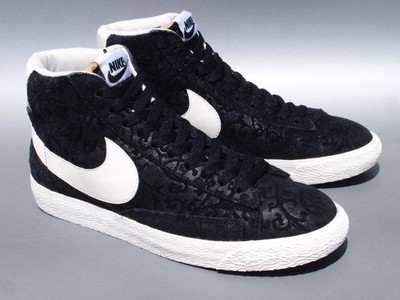 2015 Nike Blazer Mid Prm Vntg Black Sail-White Team Orange 638261-011 Men Us9-image