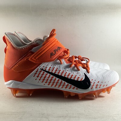 Nike Alpha Menace Pro Mid 2 Men’s Football Cleats Orange Size 16 BV3945-103-image