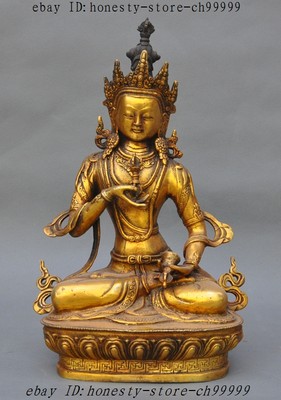 Tibet buddhism Joss bronze gilt Phurpa Tara Goddess Kwan-yin Guanyin god statue-image