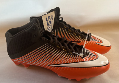 Nike Mens Vapor Speed 2 Football Cleats Orange Black 846443-808 Mid Top Size 13-image