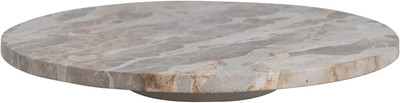 Creative Co-Op Scandinavian round Marble Lazy Susan, Multicolor-image